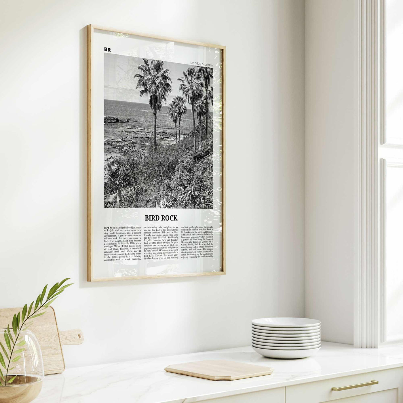 Bird Rock Print Black and White No 2, Bird Rock Wall Art, Bird Rock Poster, Bird Rock Photo, Bird Rock Wall Décor, San Diego, California