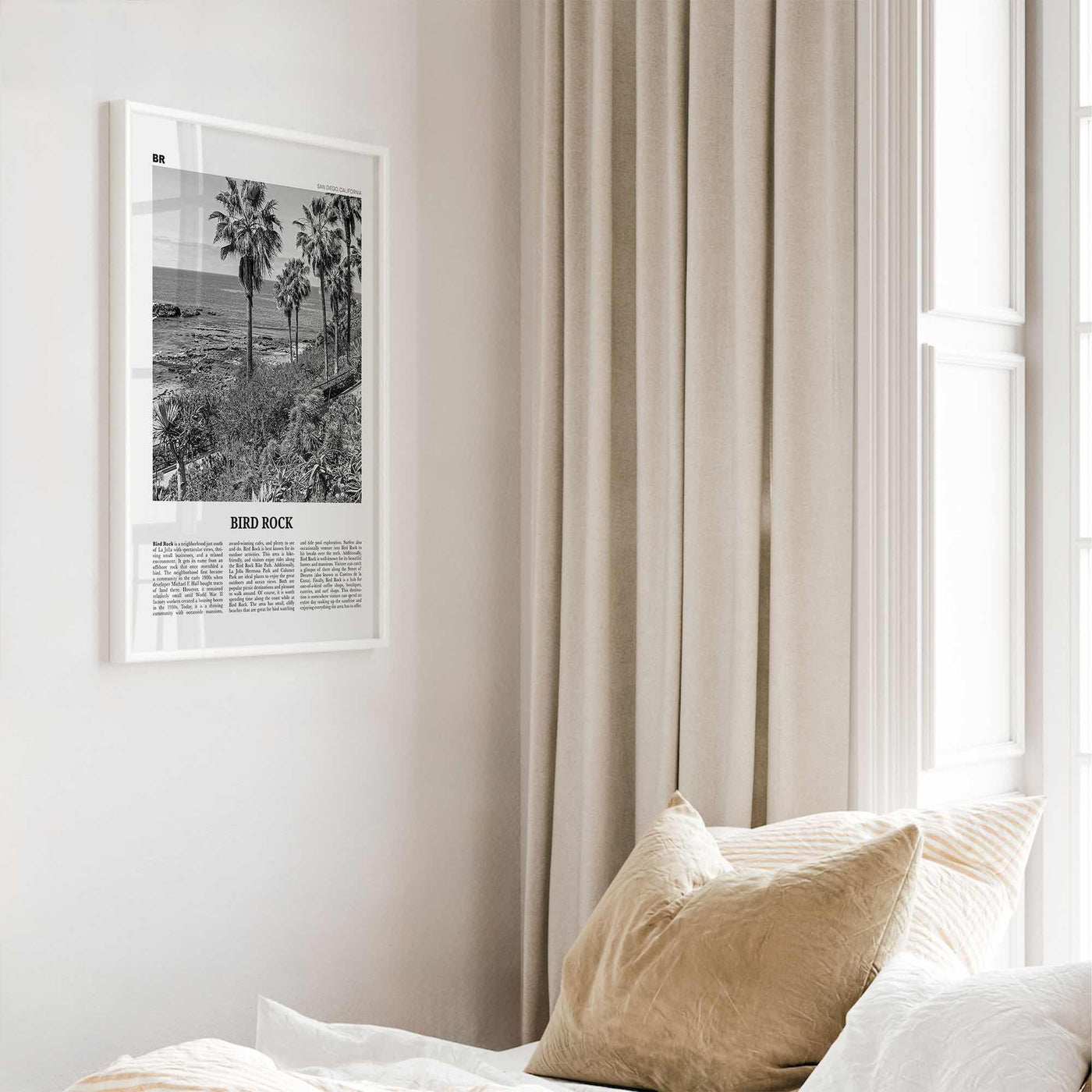 Bird Rock Print Black and White No 2, Bird Rock Wall Art, Bird Rock Poster, Bird Rock Photo, Bird Rock Wall Décor, San Diego, California