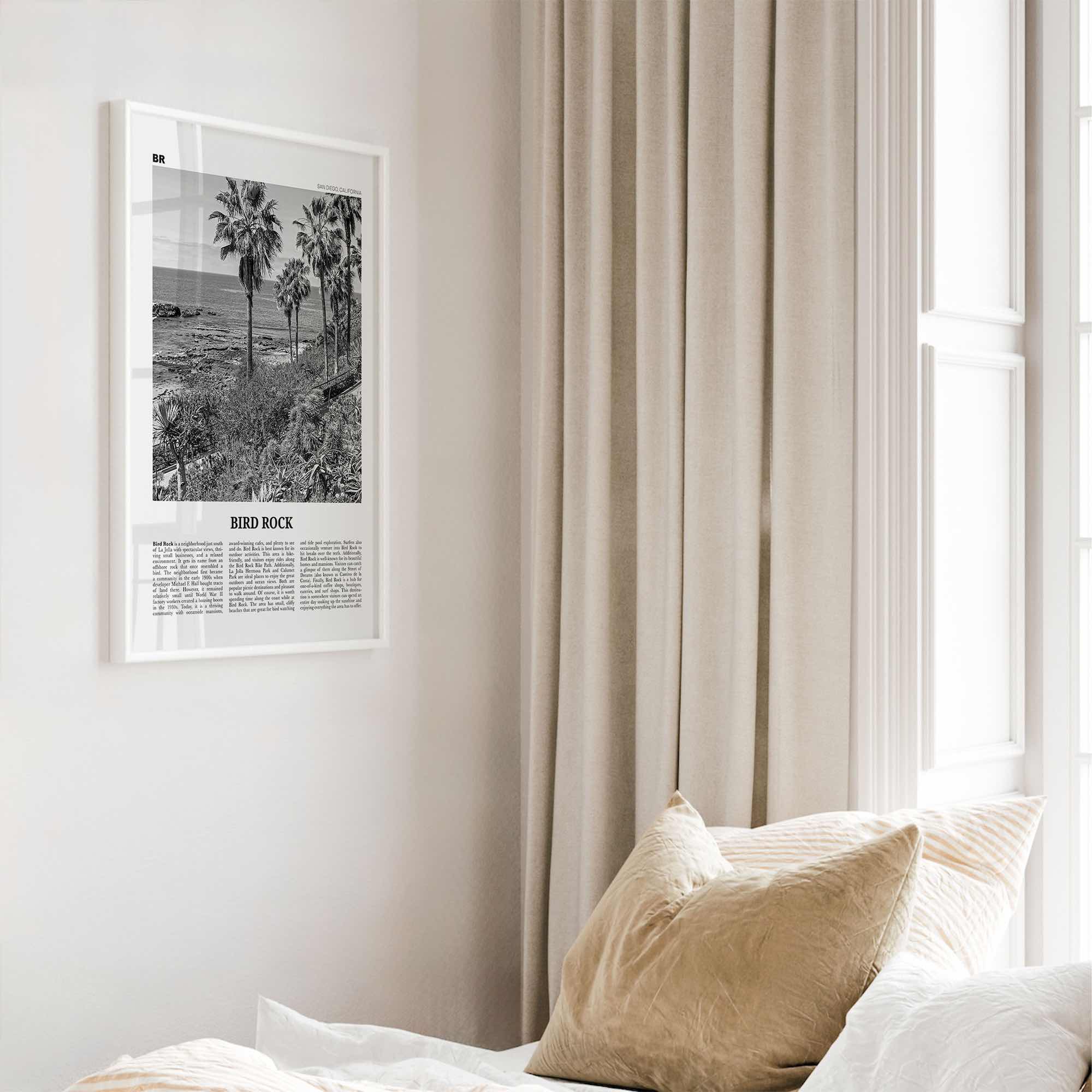 Bird Rock Print Black and White No 2, Bird Rock Wall Art, Bird Rock Poster, Bird Rock Photo, Bird Rock Wall Décor, San Diego, California