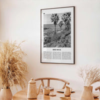 Bird Rock Print Black and White No 2, Bird Rock Wall Art, Bird Rock Poster, Bird Rock Photo, Bird Rock Wall Décor, San Diego, California