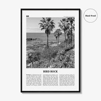 Bird Rock Print Black and White No 2, Bird Rock Wall Art, Bird Rock Poster, Bird Rock Photo, Bird Rock Wall Décor, San Diego, California