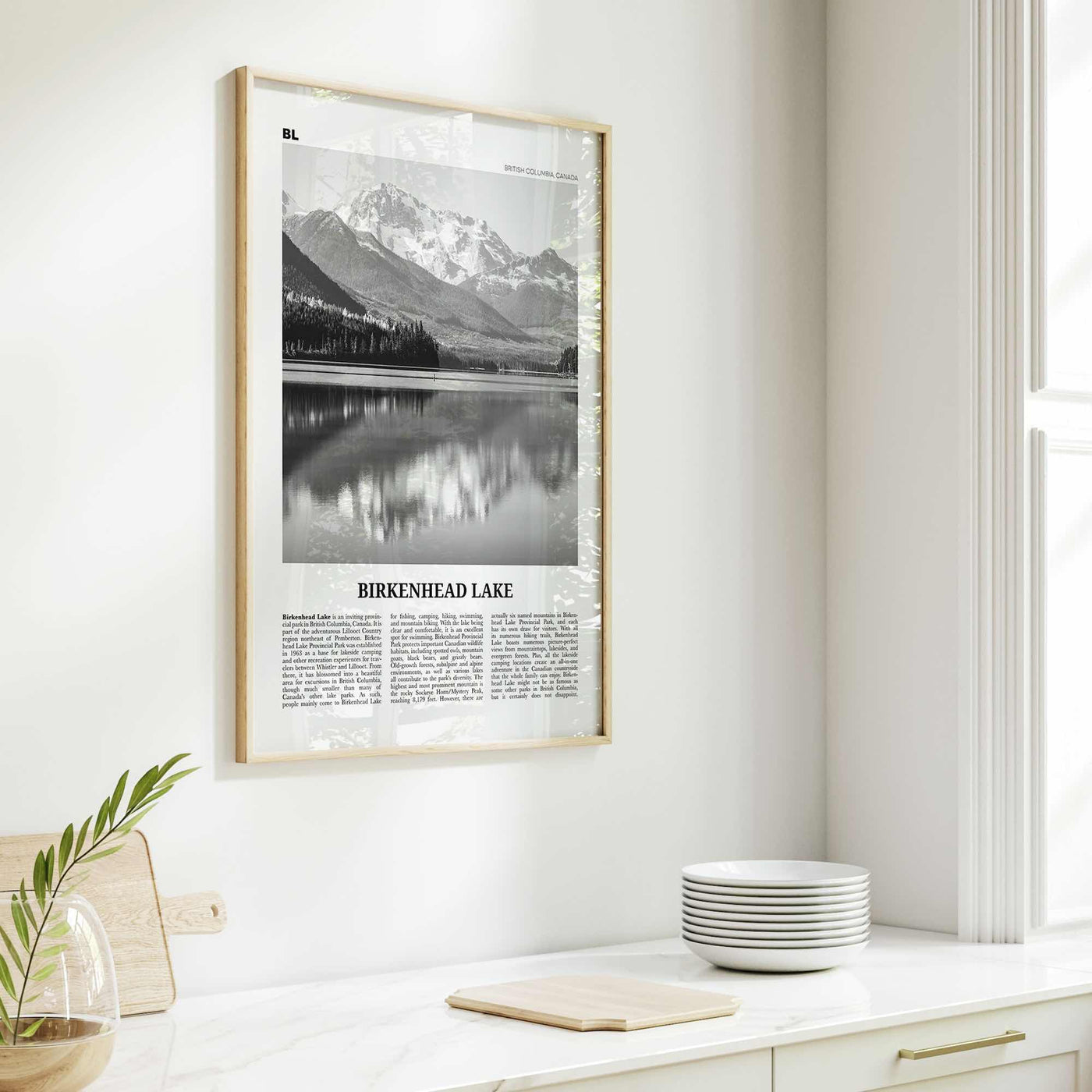 Birkenhead Lake Print Black and White, Birkenhead Lake Wall Art, Birkenhead Lake Poster, Birkenhead Lake Photo, Décor, Birkenhead Lake Map