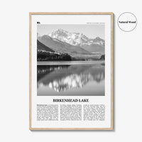 Birkenhead Lake Print Black and White, Birkenhead Lake Wall Art, Birkenhead Lake Poster, Birkenhead Lake Photo, Décor, Birkenhead Lake Map