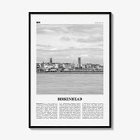 Birkenhead Print Black and White, Birkenhead Wall Art, Birkenhead Poster, Birkenhead Photo, Birkenhead Wall Décor, Birkenhead Map, England