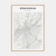 Birmingham, Alabama Map Portrait Poster