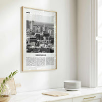 Birmingham Print Black and White Alabama, Birmingham Wall Art, Birmingham Poster, Birmingham Photo, Birmingham Wall Décor, Alabama, USA