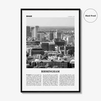 Birmingham Print Black and White Alabama, Birmingham Wall Art, Birmingham Poster, Birmingham Photo, Birmingham Wall Décor, Alabama, USA