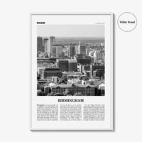 Birmingham Print Black and White Alabama, Birmingham Wall Art, Birmingham Poster, Birmingham Photo, Birmingham Wall Décor, Alabama, USA