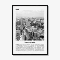 Birmingham Print Black and White England, Birmingham Wall Art, Birmingham Poster, Birmingham Photo, England, UK, United Kingdom, Europe