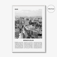 Birmingham Print Black and White England, Birmingham Wall Art, Birmingham Poster, Birmingham Photo, England, UK, United Kingdom, Europe