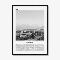 Bishkek Print Black and White, Bishkek Wall Art, Bishkek Poster, Bishkek Photo, Bishkek Wall Décor, Kyrgyzstan, Бишкек, Pishpek, Frunze