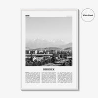 Bishkek Print Black and White, Bishkek Wall Art, Bishkek Poster, Bishkek Photo, Bishkek Wall Décor, Kyrgyzstan, Бишкек, Pishpek, Frunze