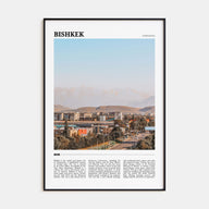 Bishkek Travel Color Poster