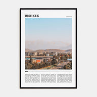 Bishkek Travel Color Poster
