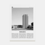 Bismarck Travel B&W Poster