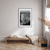 Bixby Creek Bridge Photo B&W Poster