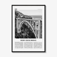 Bixby Creek Bridge Print Black and White, Bixby Creek Bridge Wall Art, Bixby Creek Bridge Poster, Bixby Creek Bridge Photo