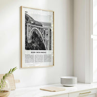 Bixby Creek Bridge Print Black and White, Bixby Creek Bridge Wall Art, Bixby Creek Bridge Poster, Bixby Creek Bridge Photo