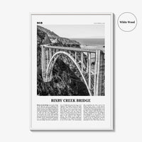Bixby Creek Bridge Print Black and White, Bixby Creek Bridge Wall Art, Bixby Creek Bridge Poster, Bixby Creek Bridge Photo