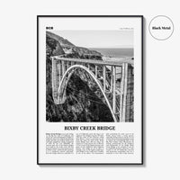 Bixby Creek Bridge Print Black and White, Bixby Creek Bridge Wall Art, Bixby Creek Bridge Poster, Bixby Creek Bridge Photo