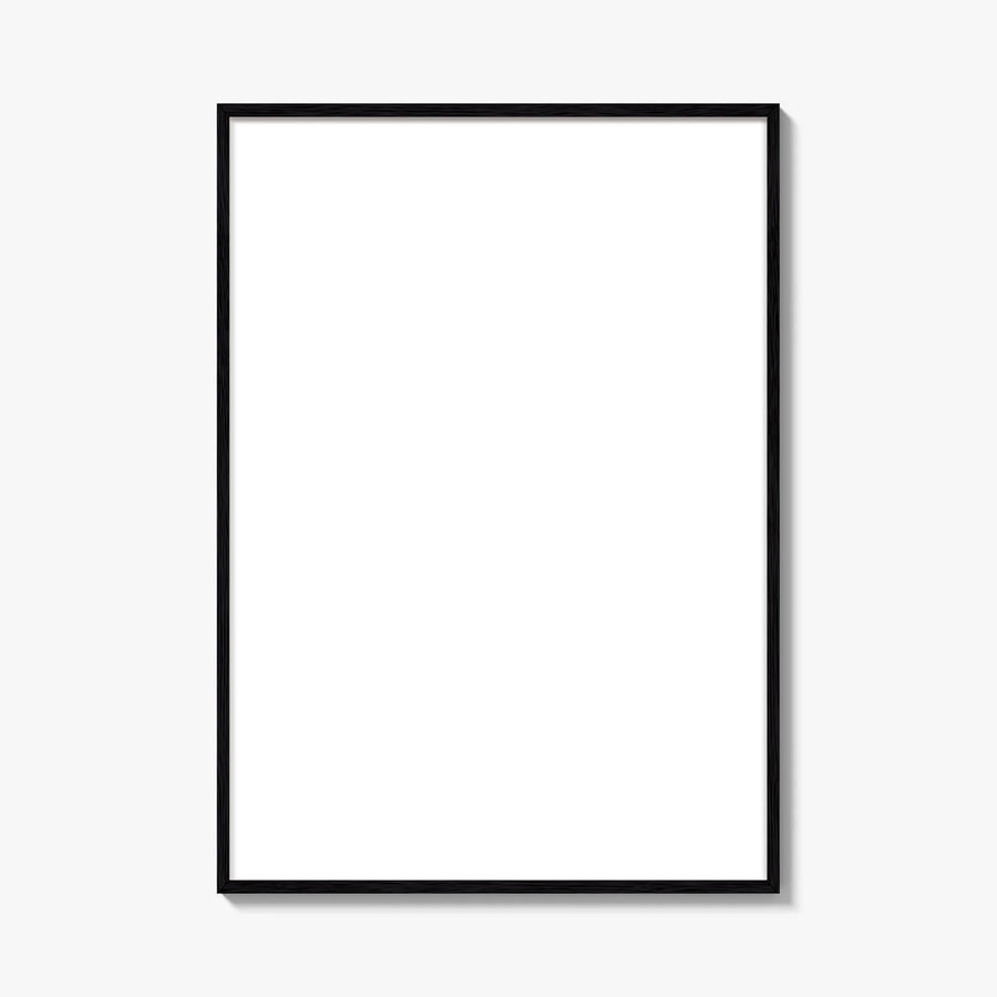 Black wood picture frame with matte finish and plexiglass front – poster frame in nine sizes from 8x10 in to 28x40 in