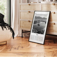 Bled Print Black and White, Bled Wall Art, Bled Poster, Bled Photo, Bled Wall Décor, Bled Map, Slovenia