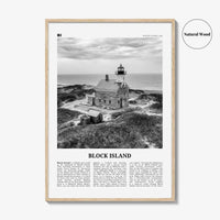 Block Island Print Black and White, Block Island Wall Art, Block Island Poster, Block Island Photo, Block Island Décor, Rhode Island, USA
