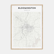 Bloomington Map Portrait Poster