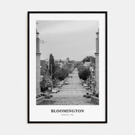 Bloomington Portrait B&W Poster