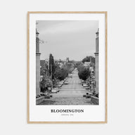 Bloomington Portrait B&W Poster