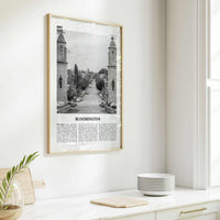 Bloomington Print Black and White, Bloomington Wall Art, Bloomington Poster, Bloomington Photo, Bloomington Wall Décor, Indiana, USA