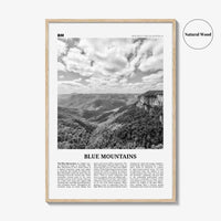Blue Mountains Print Black and White, Blue Mountains Wall Art, Blue Mountains Poster, Blue Mountains Photo, Blue Mountains Décor, Australia