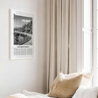 Blue Ridge Parkway Print Black and White, Blue Ridge Parkway Wall Art, Blue Ridge Parkway Poster, Blue Ridge Parkway Photo, United States
