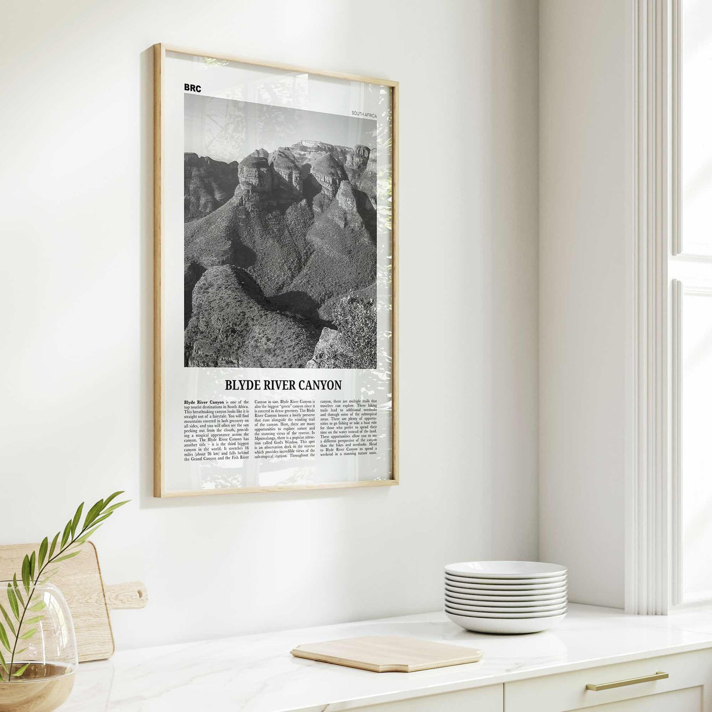 Blyde River Canyon Print Black and White, Blyde River Canyon Wall Art, Blyde River Canyon Poster, Blyde River Canyon Photo, South Africa