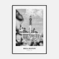 Boca Raton Portrait B&W No 1 Poster