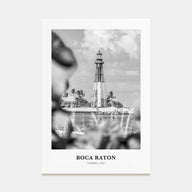 Boca Raton Portrait B&W No 1 Poster