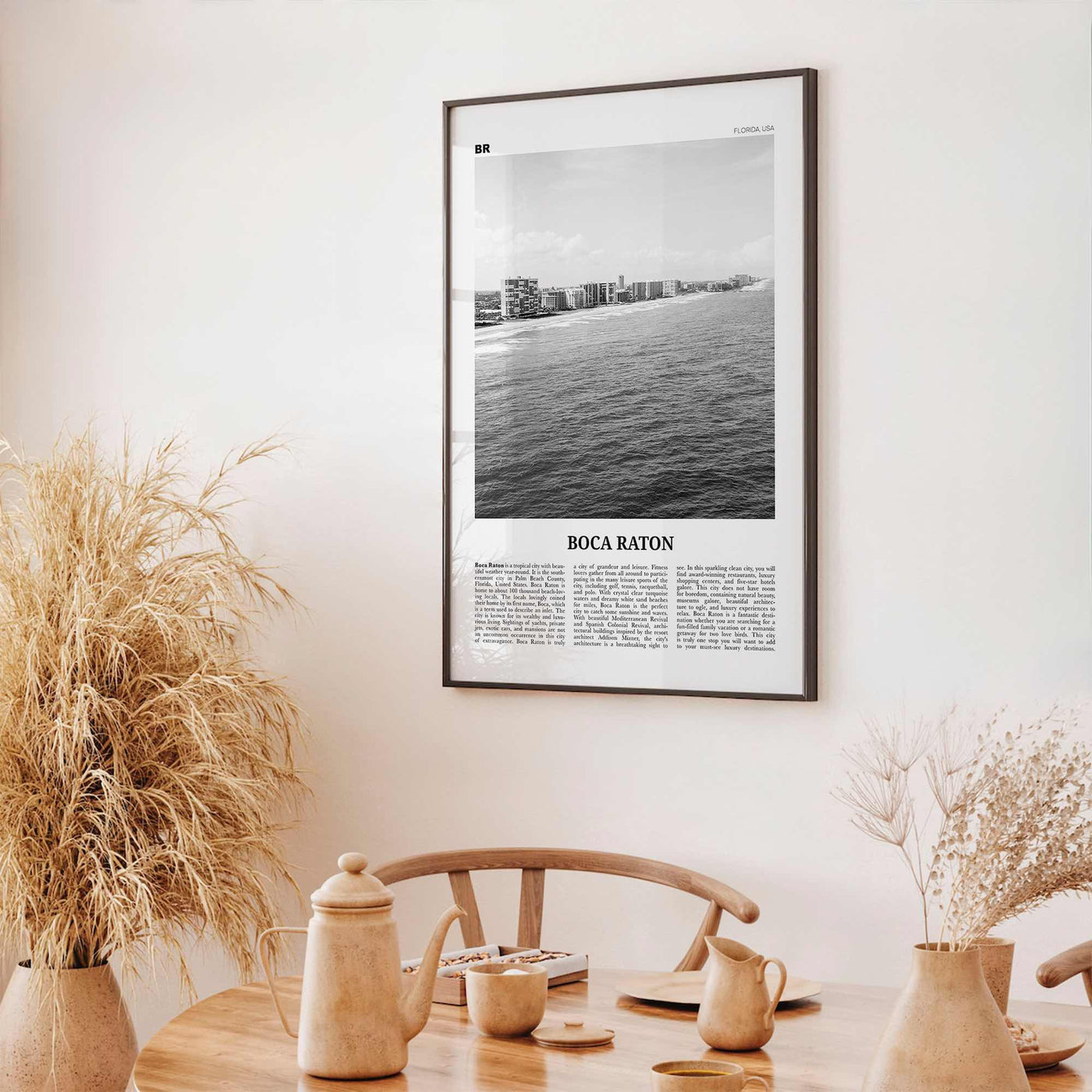 Boca Raton Print Black and White No 1, Boca Raton Wall Art, Boca Raton Poster, Boca Raton Photo, Boca Raton Décor, Florida, USA
