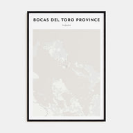 Bocas del Toro Map Portrait Poster