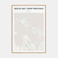 Bocas del Toro Map Portrait Poster