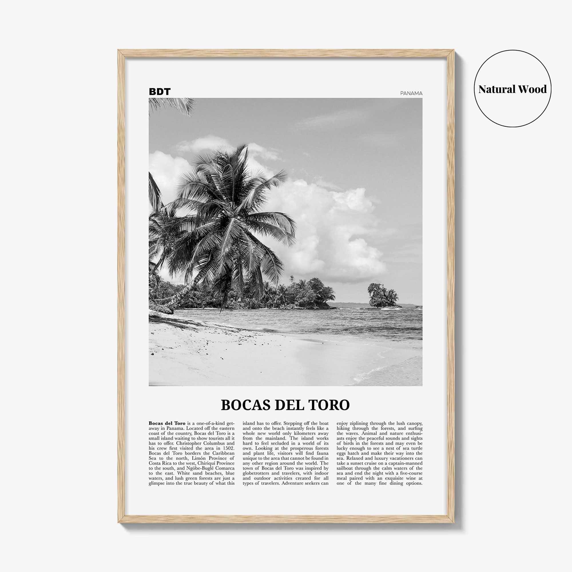 Bocas del Toro Print Black and White, Bocas del Toro Wall Art, Bocas del Toro Poster, Bocas del Toro Photo, Bocas del Toro Décor, Panama