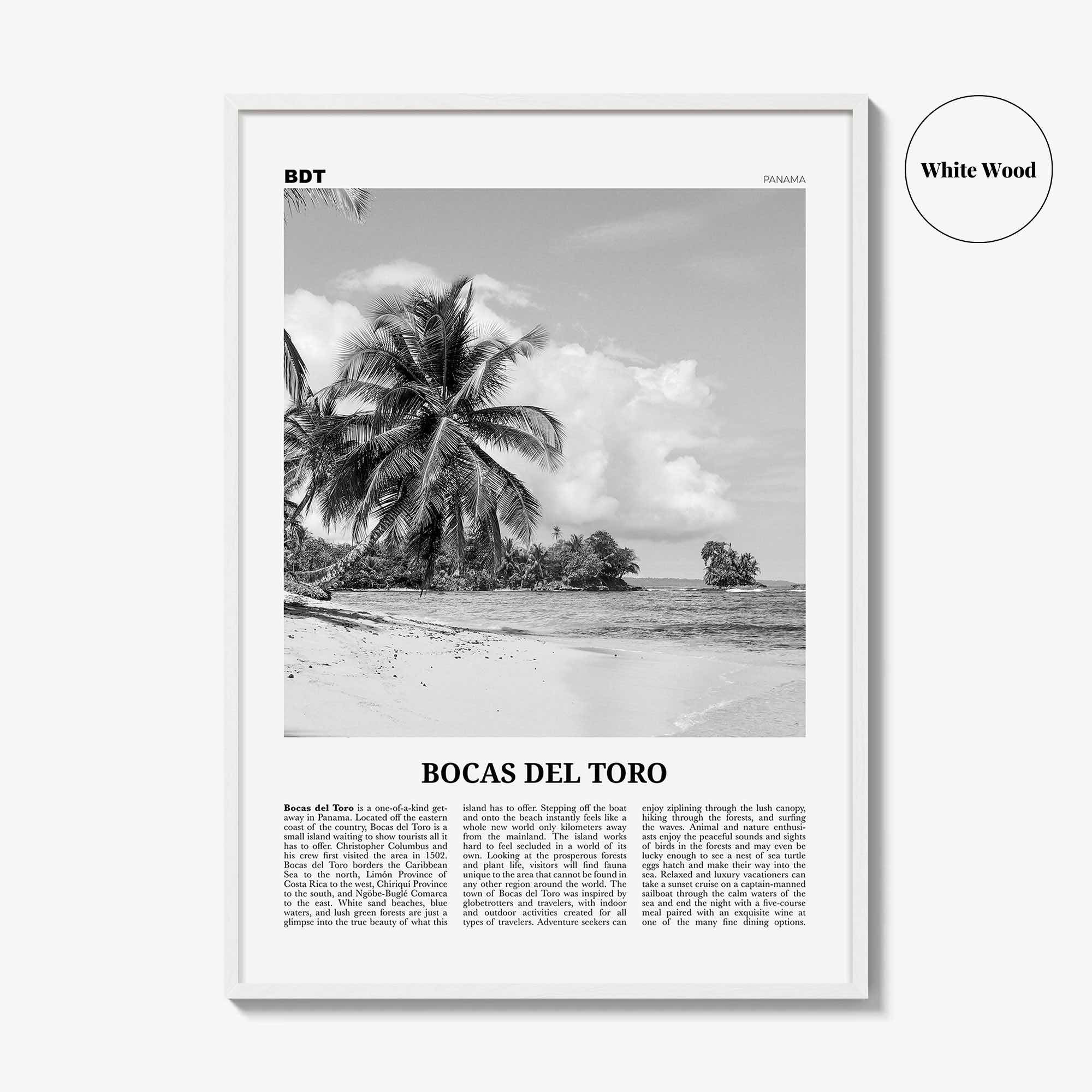 Bocas del Toro Print Black and White, Bocas del Toro Wall Art, Bocas del Toro Poster, Bocas del Toro Photo, Bocas del Toro Décor, Panama