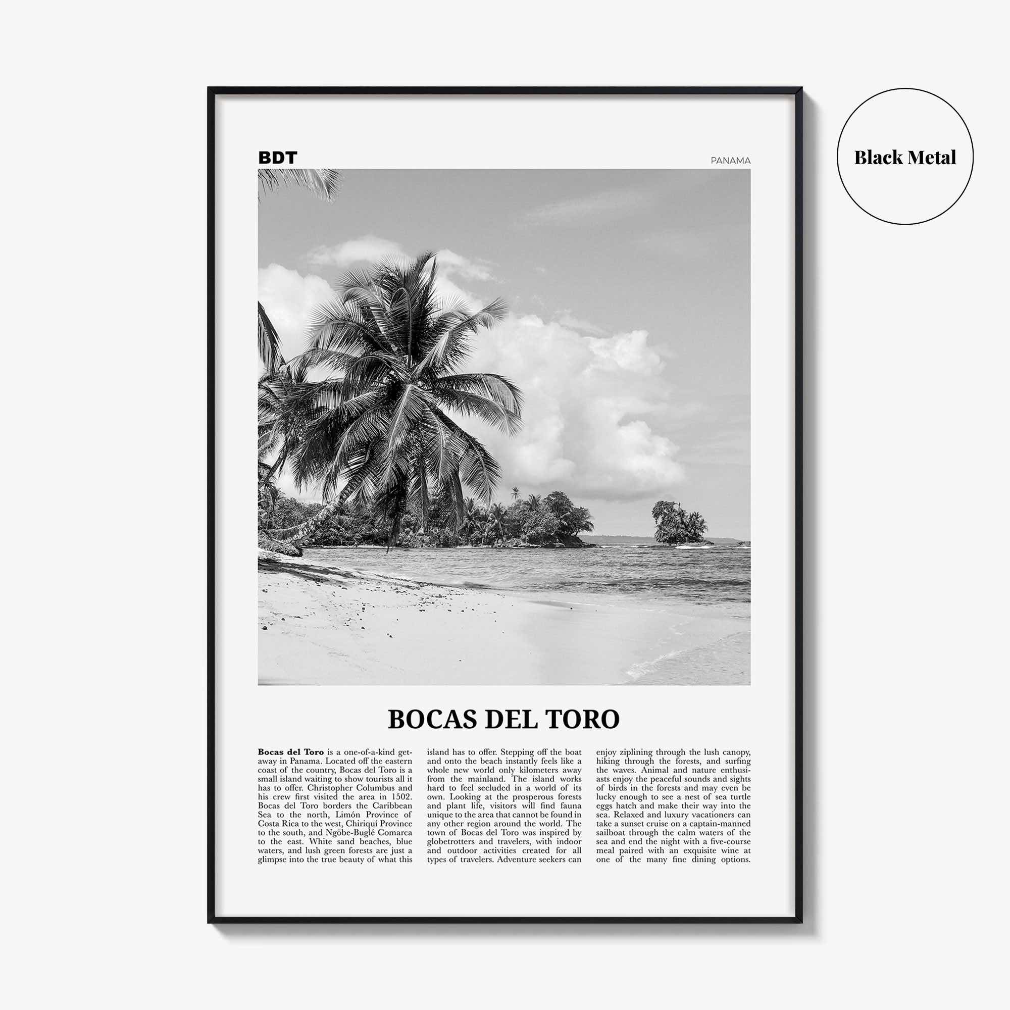 Bocas del Toro Print Black and White, Bocas del Toro Wall Art, Bocas del Toro Poster, Bocas del Toro Photo, Bocas del Toro Décor, Panama
