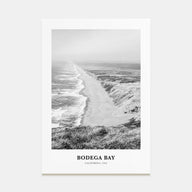 Bodega Bay Portrait B&W Poster