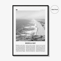 Bodega Bay Print Black and White, Bodega Bay Wall Art, Bodega Bay Poster, Bodega Bay Photo, California, USA, United States, North America