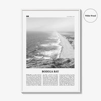 Bodega Bay Print Black and White, Bodega Bay Wall Art, Bodega Bay Poster, Bodega Bay Photo, California, USA, United States, North America