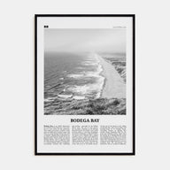 Bodega Bay Travel B&W Poster