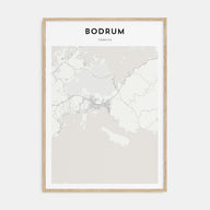 Bodrum Map Portrait Poster