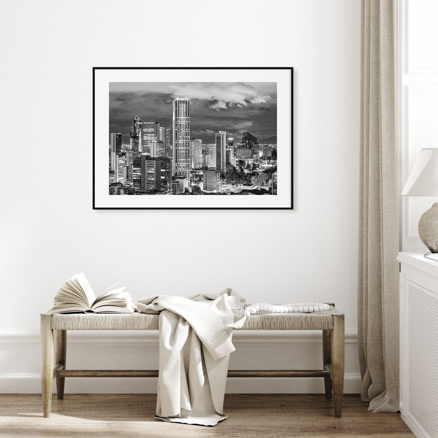 Bogotá Landscape B&W No 2 Poster