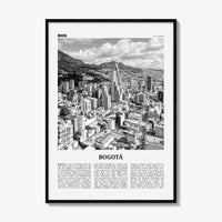 Bogota Print Black and White No 1, Bogota Wall Art, Bogota Poster, Bogota Photo, Bogota Wall Decor, City Print, Bogota, Colombia