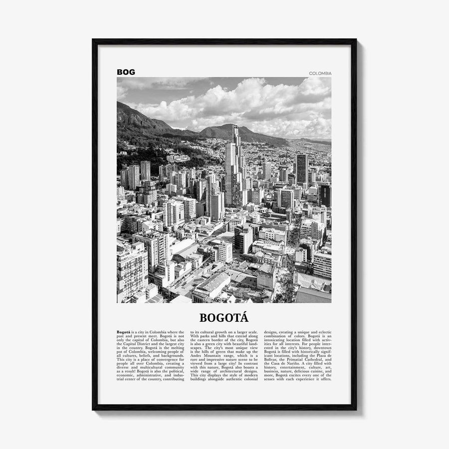 Bogota Print Black and White No 1, Bogota Wall Art, Bogota Poster, Bogota Photo, Bogota Wall Decor, City Print, Bogota, Colombia